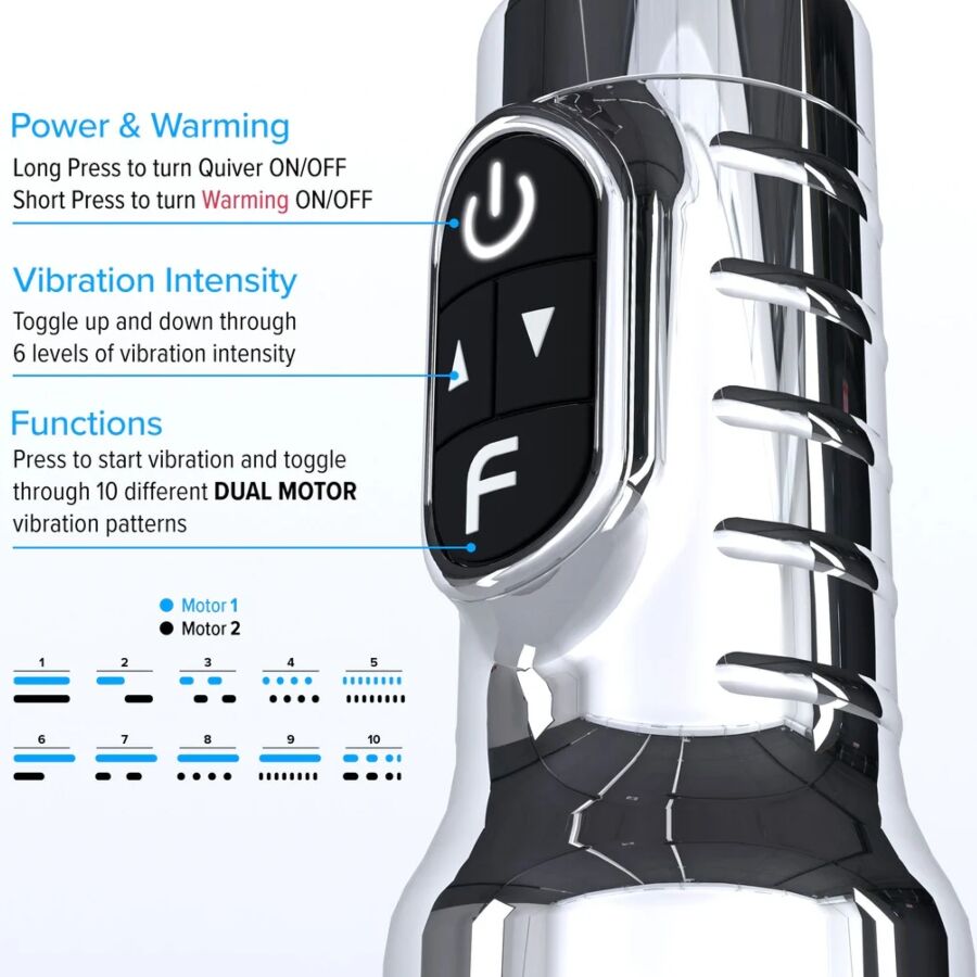 FLESHLIGHT - QUIVER MASTURBATORE VIBRANTE RICARICABILE VAGINA